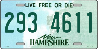 NH license plate 2934611
