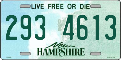 NH license plate 2934613