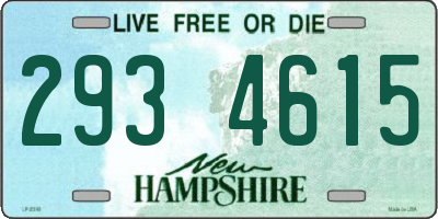 NH license plate 2934615