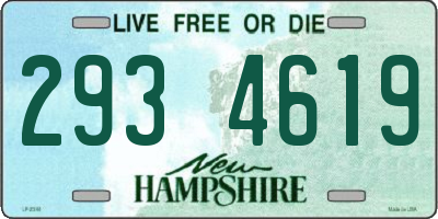 NH license plate 2934619