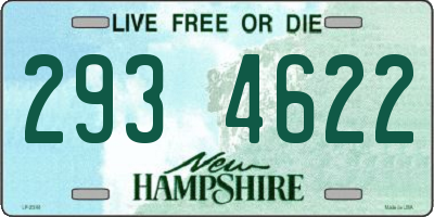 NH license plate 2934622
