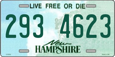 NH license plate 2934623