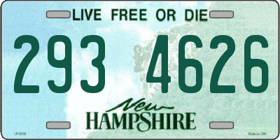 NH license plate 2934626