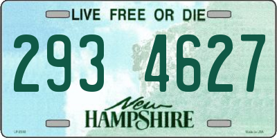 NH license plate 2934627