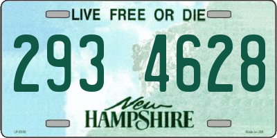 NH license plate 2934628