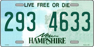NH license plate 2934633
