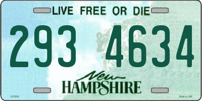 NH license plate 2934634