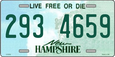 NH license plate 2934659