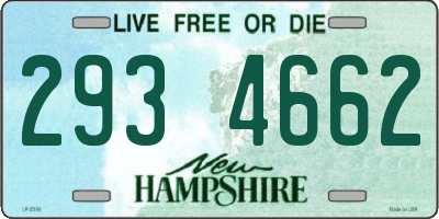 NH license plate 2934662