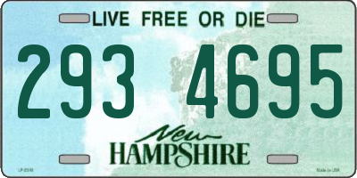 NH license plate 2934695