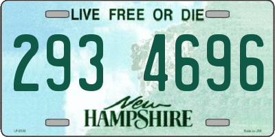NH license plate 2934696