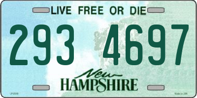 NH license plate 2934697