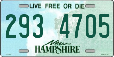 NH license plate 2934705