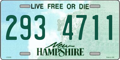 NH license plate 2934711