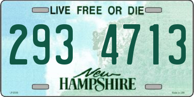 NH license plate 2934713