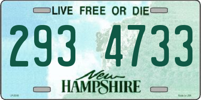NH license plate 2934733