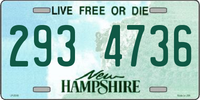 NH license plate 2934736