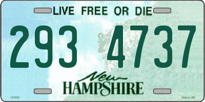 NH license plate 2934737