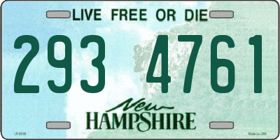NH license plate 2934761