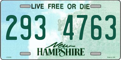 NH license plate 2934763