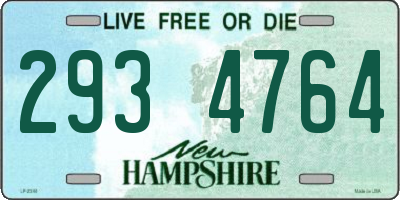 NH license plate 2934764