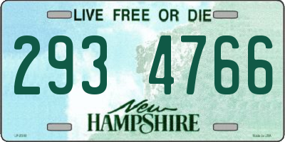 NH license plate 2934766