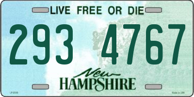 NH license plate 2934767