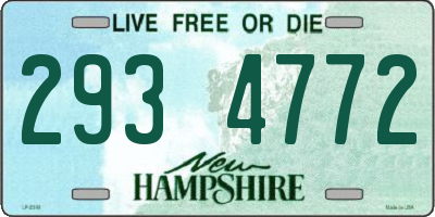 NH license plate 2934772