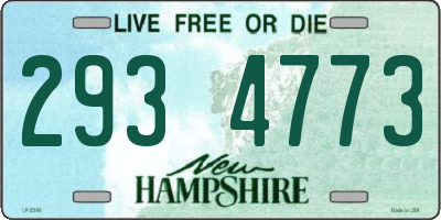 NH license plate 2934773
