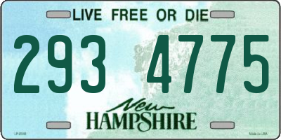 NH license plate 2934775