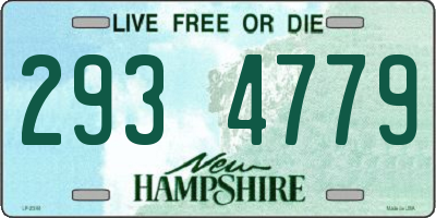 NH license plate 2934779