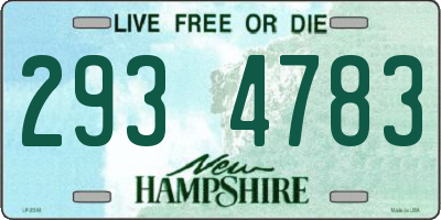 NH license plate 2934783