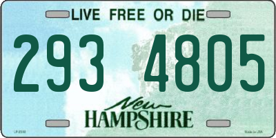 NH license plate 2934805