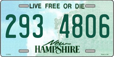 NH license plate 2934806