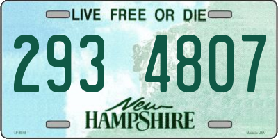 NH license plate 2934807
