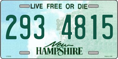 NH license plate 2934815
