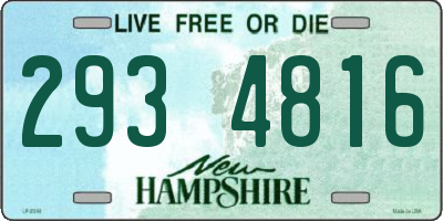 NH license plate 2934816