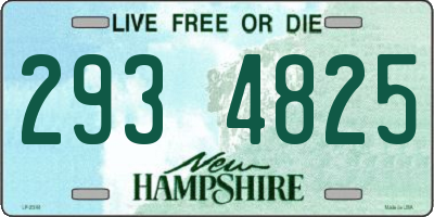 NH license plate 2934825