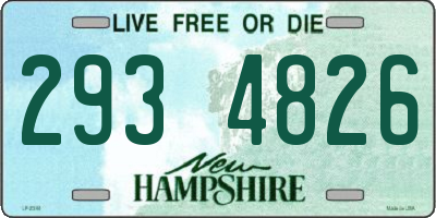 NH license plate 2934826