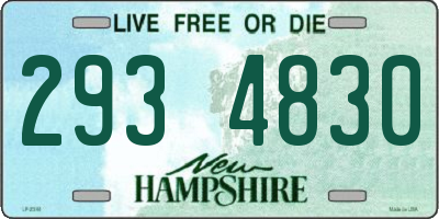 NH license plate 2934830