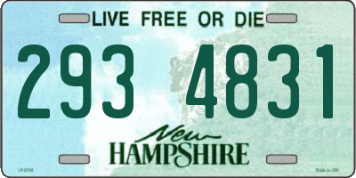 NH license plate 2934831