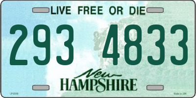 NH license plate 2934833