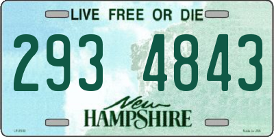 NH license plate 2934843