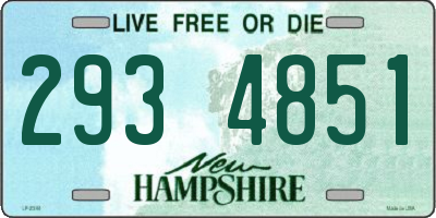 NH license plate 2934851