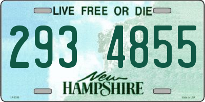 NH license plate 2934855