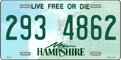 NH license plate 2934862
