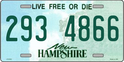 NH license plate 2934866