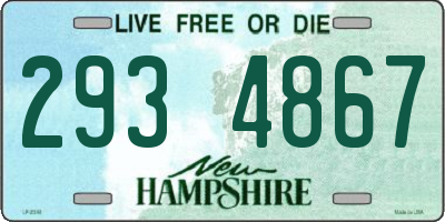 NH license plate 2934867