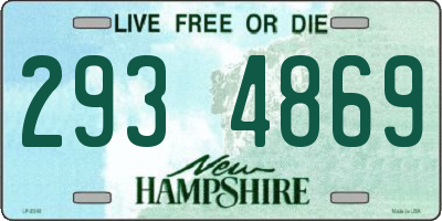 NH license plate 2934869