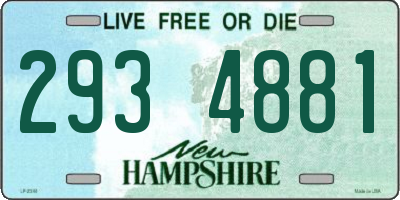 NH license plate 2934881